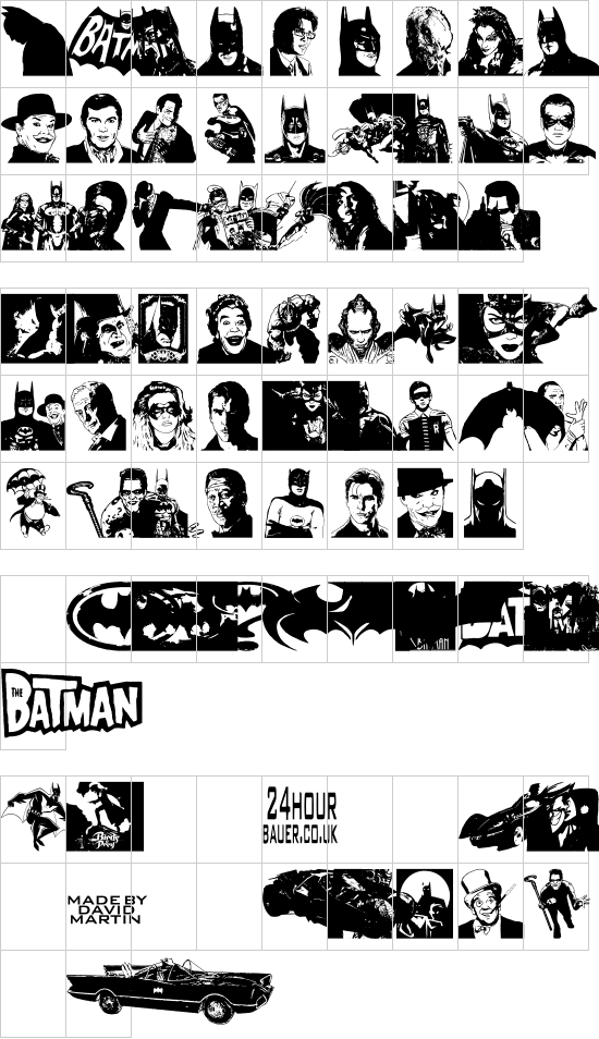 character map