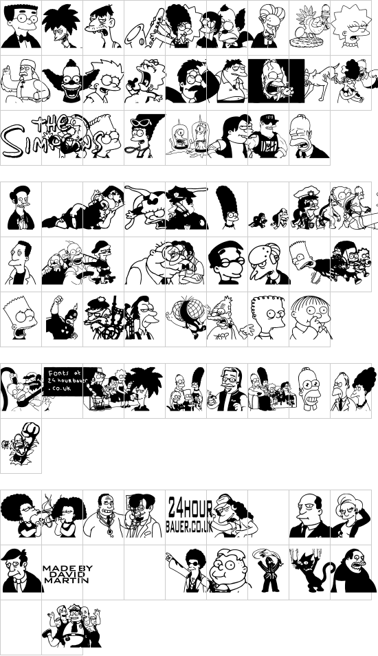 character map