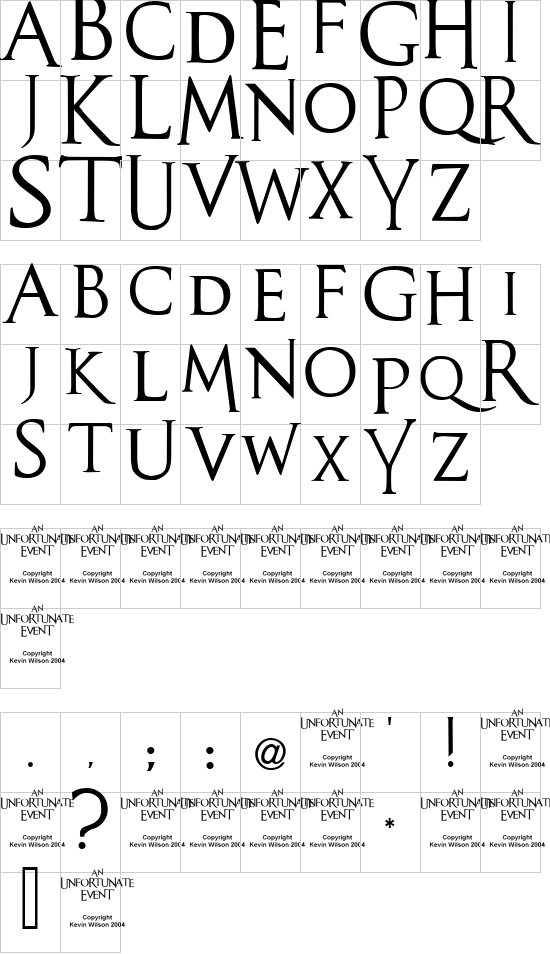 character map