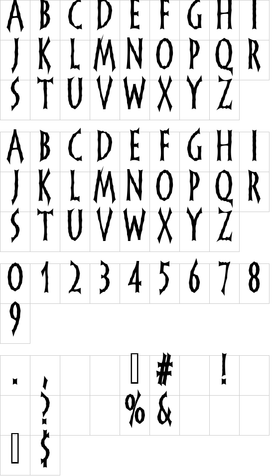 character map