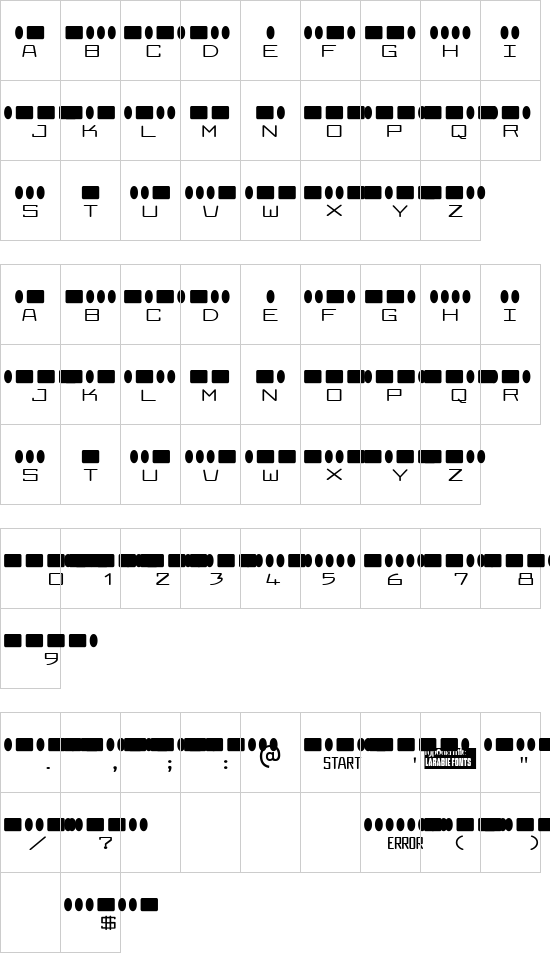 character map