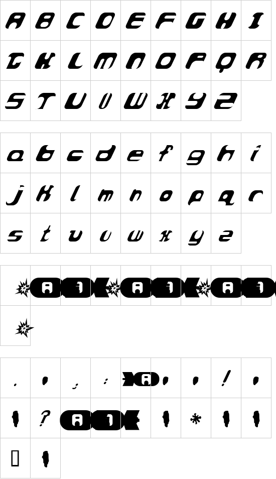 character map