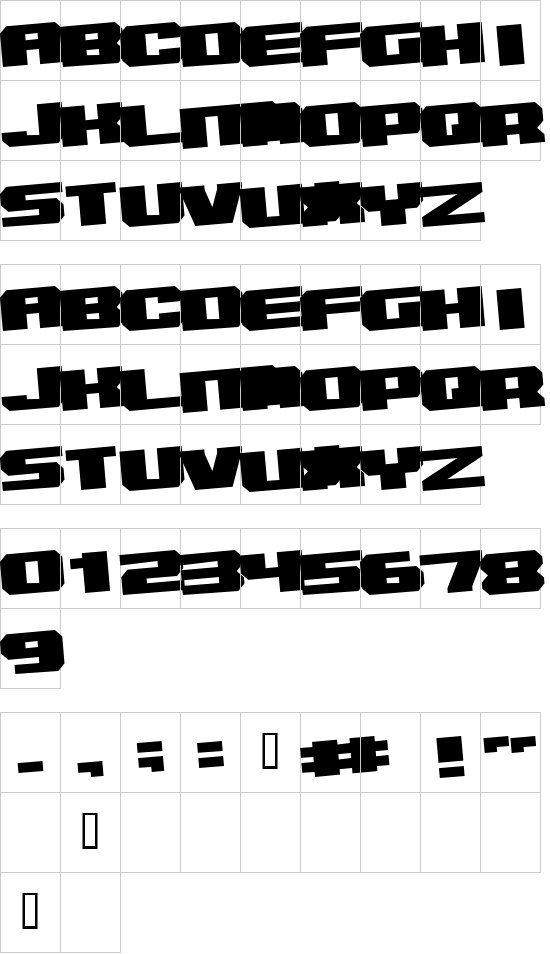 character map