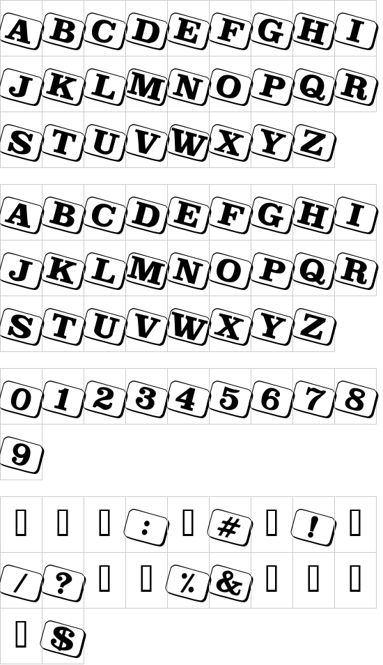 character map