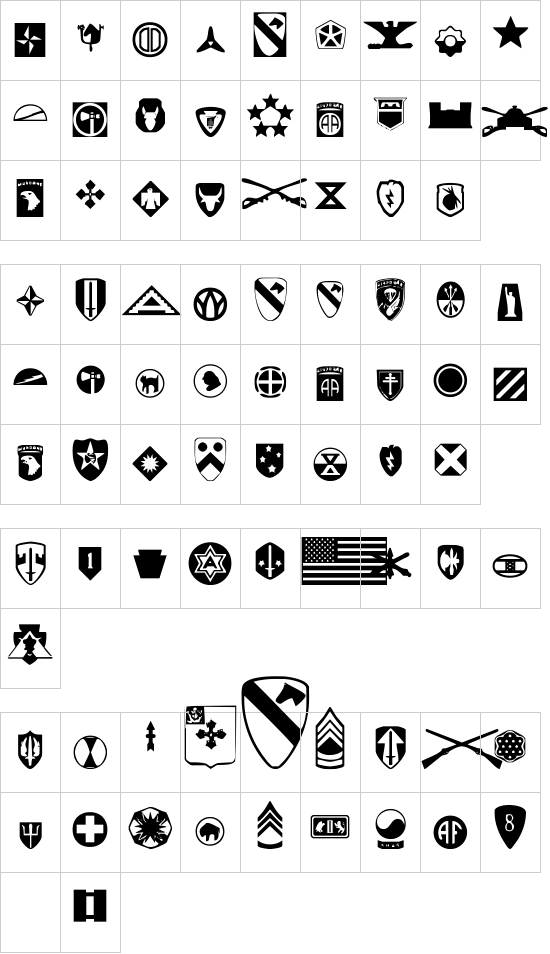 character map