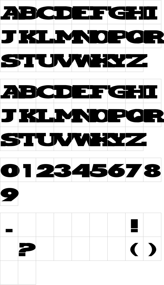 character map