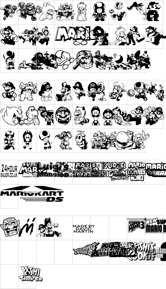 character map